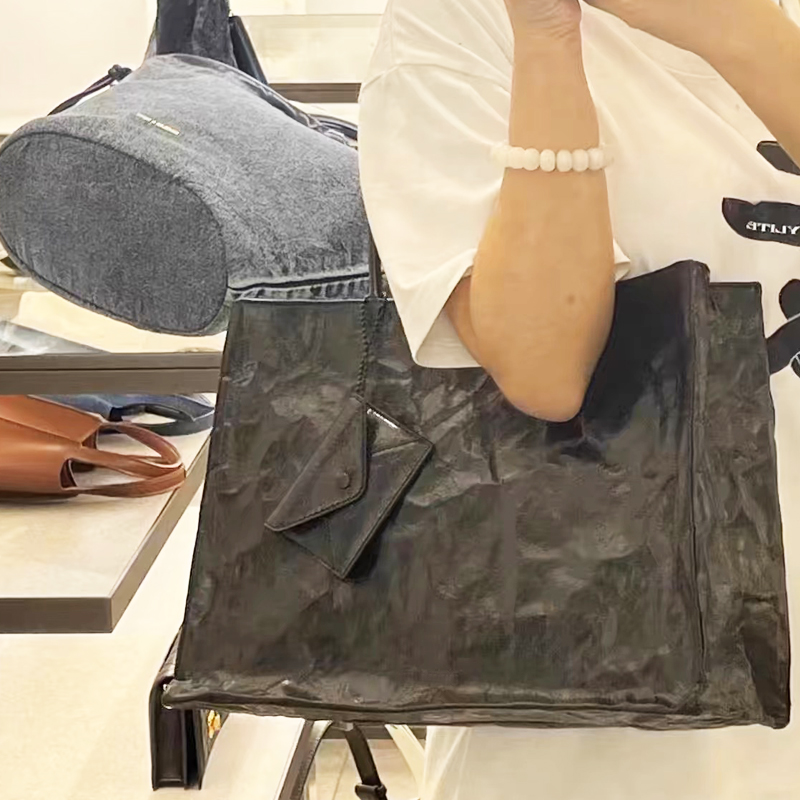 Korean Casual Kraft Paper Tote - Women Bags On Sale recension och pris