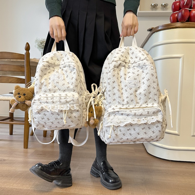 Winter Corduroy Backpack Bow-p - Women'S Young Bags recension och pris