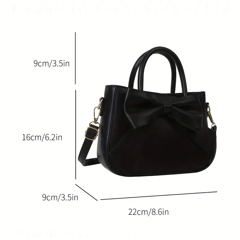 Elegant Black Bow Handbag for  - Women'S Bags Handbags recension och pris