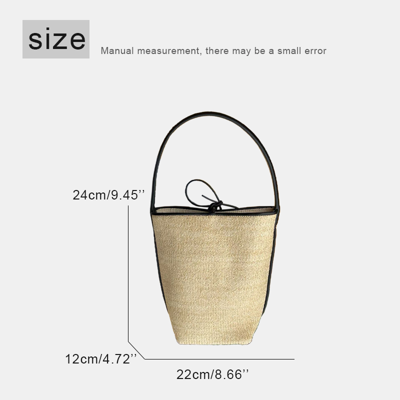 Raffia Knitting Small Beach Bu - Women'S Raffia Bags recension och pris