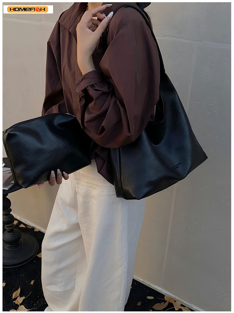 Retro Simple Large Women Tote  - Women Bags 2026 Trends recension och pris