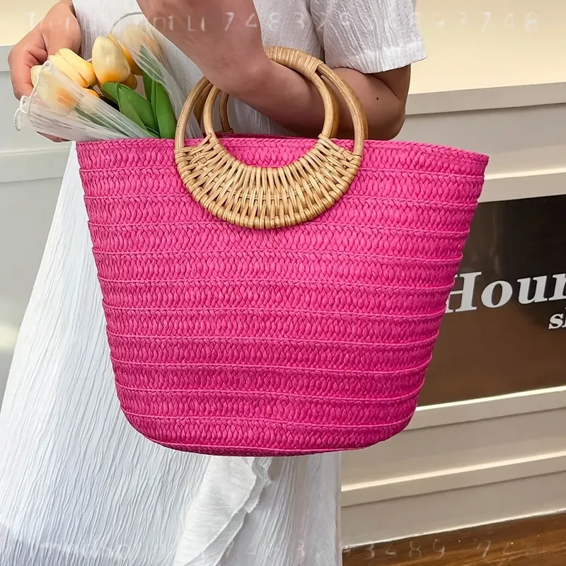 Women Summer Woven Paper Tote  - Women'S Bags Handbags recension och pris