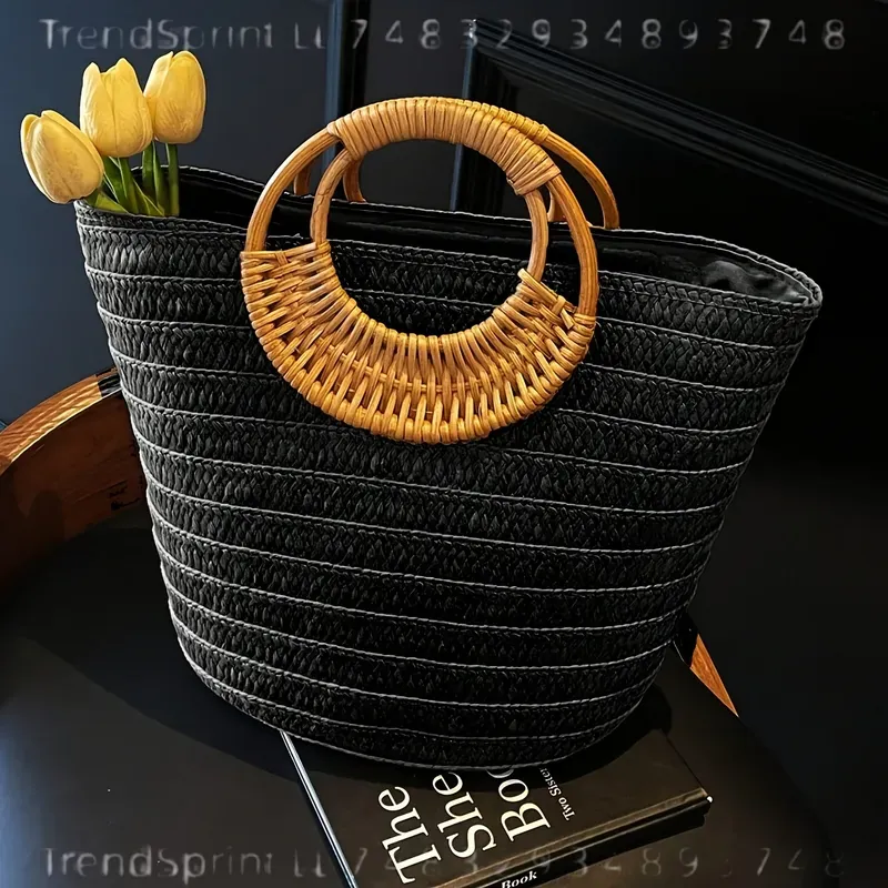 Women Summer Woven Paper Tote  - Women'S Bags Handbags recension och pris