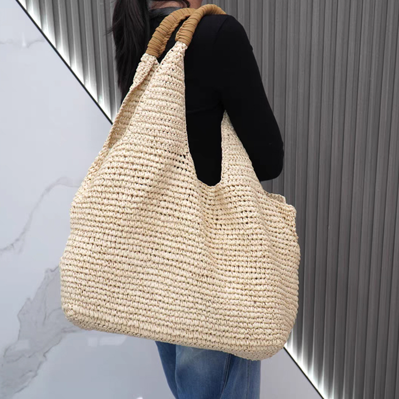 Raffia Woven Straw Shoulder Ba - Women'S Raffia Bags recension och pris