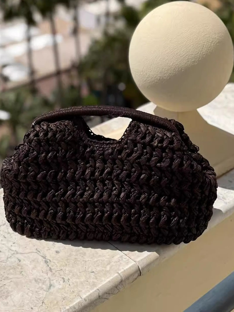 Elegant Ladies Chain Woven Han - Women'S Raffia Bags recension och pris