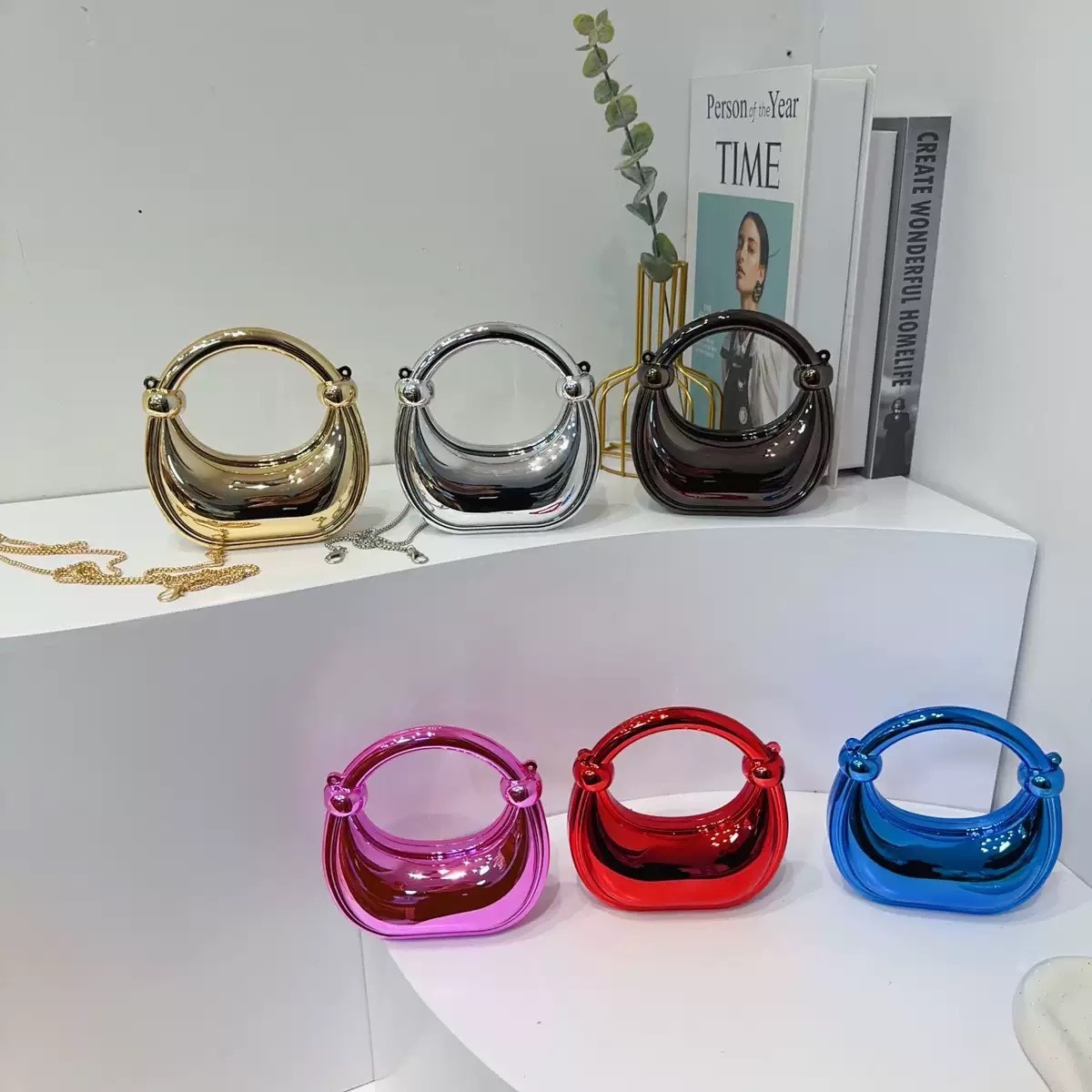 Mini Golden Evening Bag Purses - Women Bags On Sale recension och pris