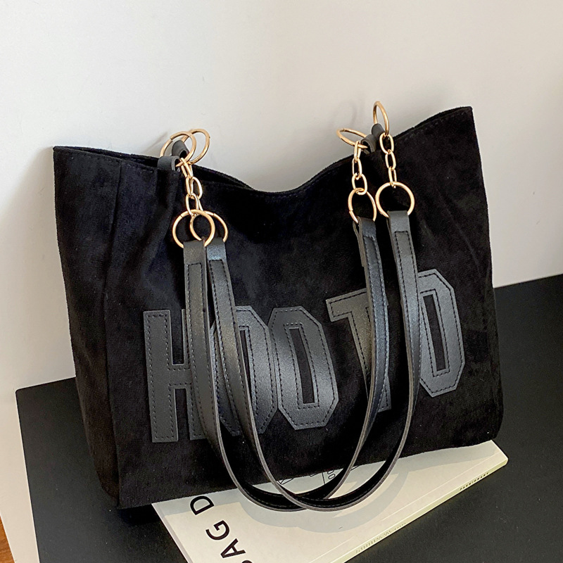 Solid Color Shoulder Bag, Tren - Women Hand Bags For Office recension och pris